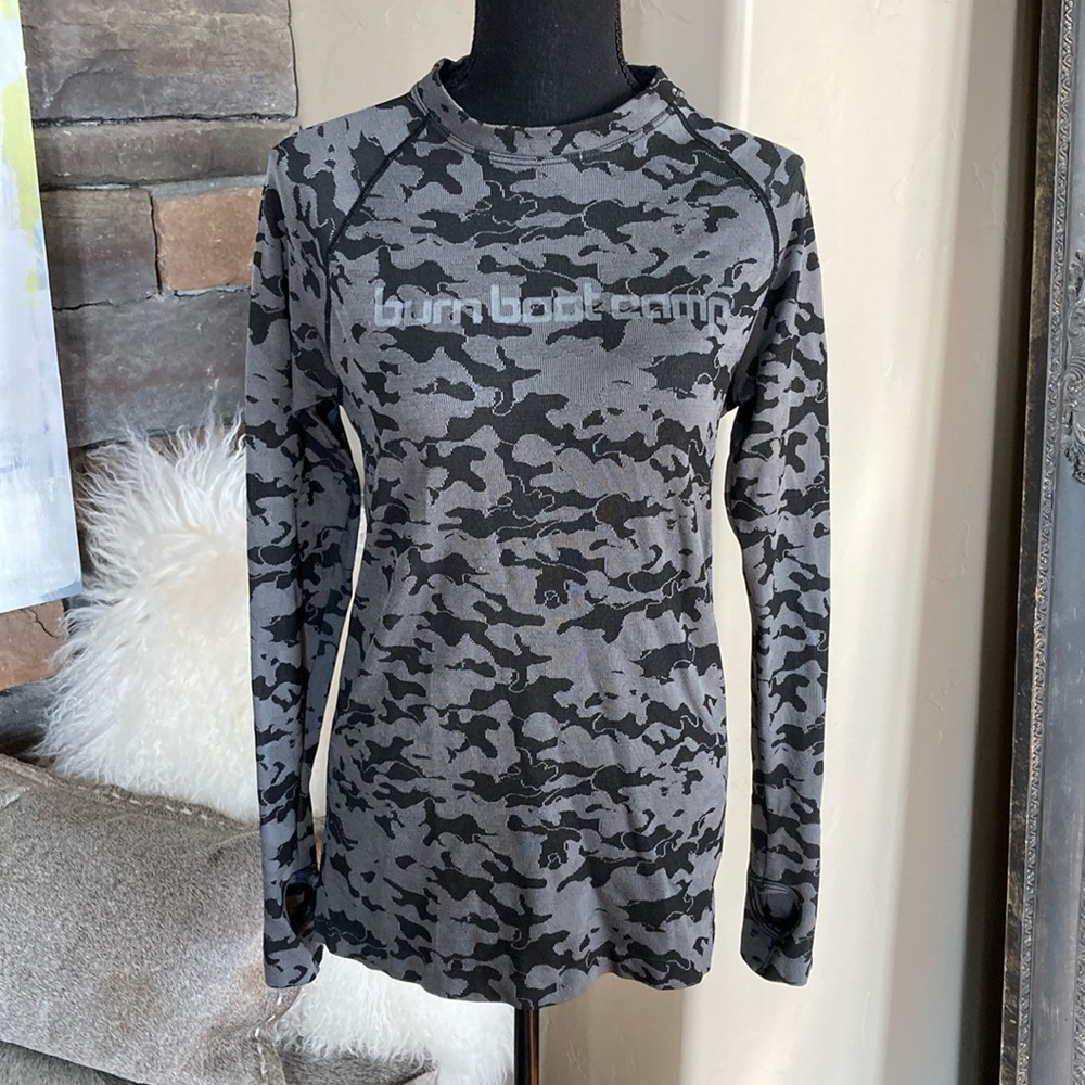 Burn Boot Camp Long Sleeve Camo Top
